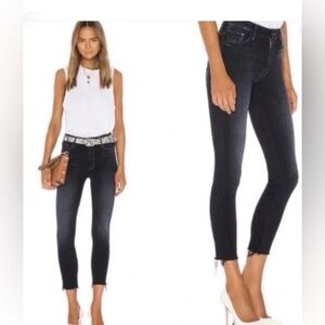 MOTHER The Stunner Zip Two Step Fray Jeans Size 27